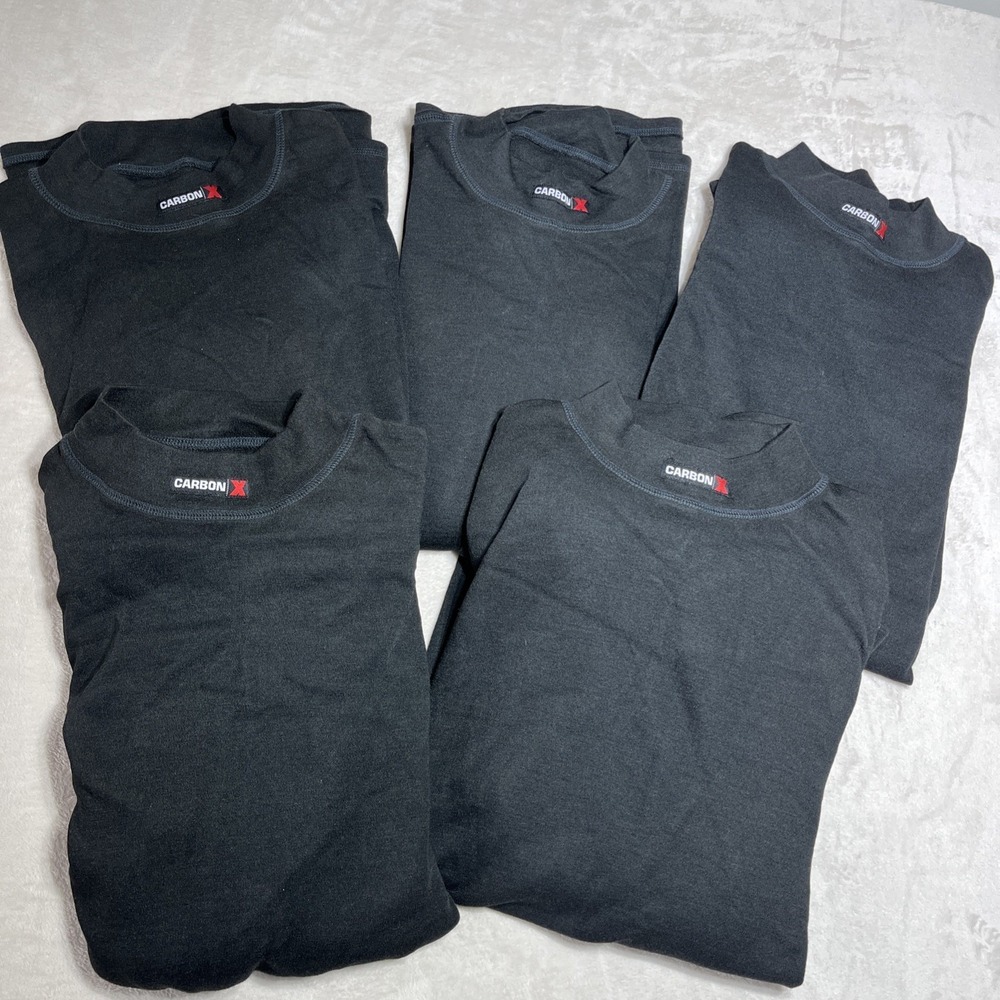 Carbon X Base Layer Mens 3XL  Fire Resistant FR Long Sleeve Pullover Black